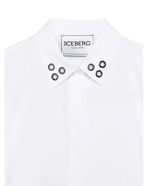 Iceberg White T-Shirt With Eyelets