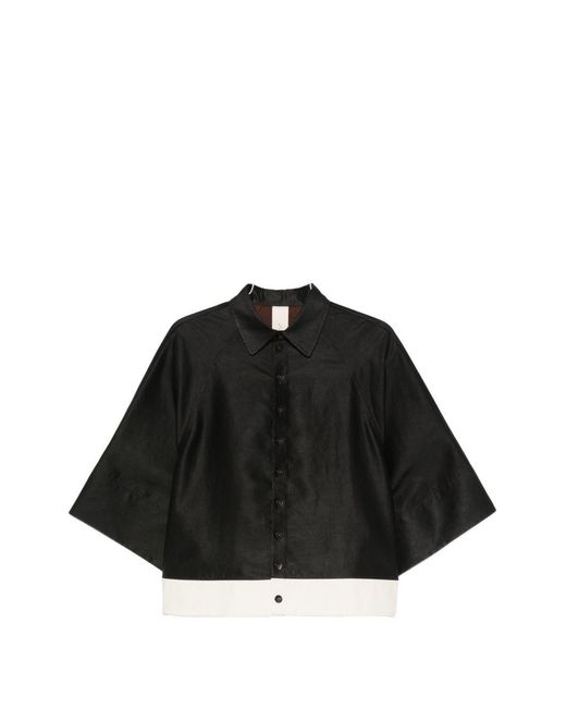 SOH Black Silk Blouse
