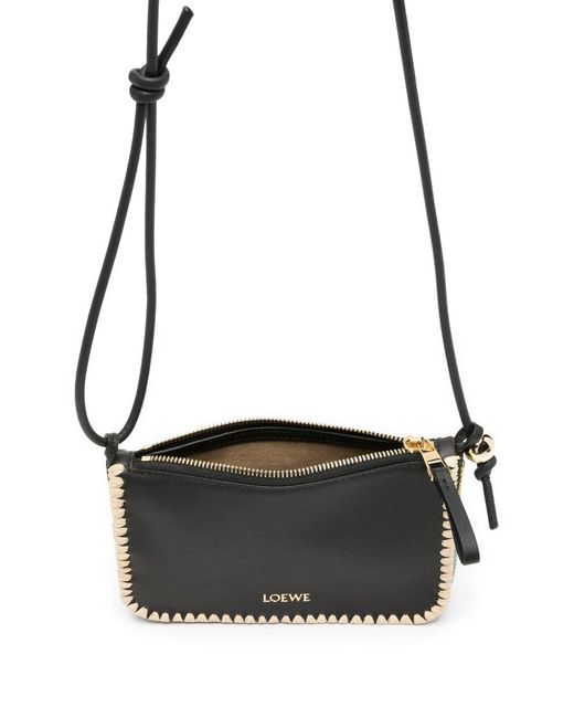 Loewe White Rio Leather Mini Bag