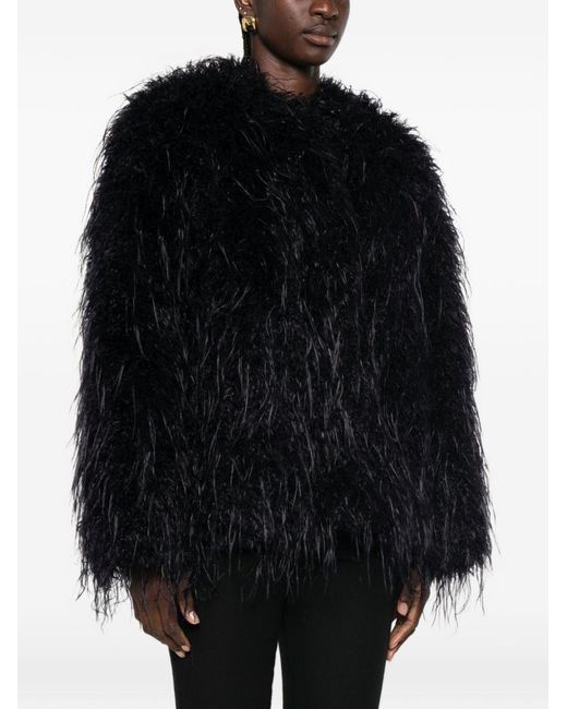 Forte_forte Black Ecofur Blouson Jacket