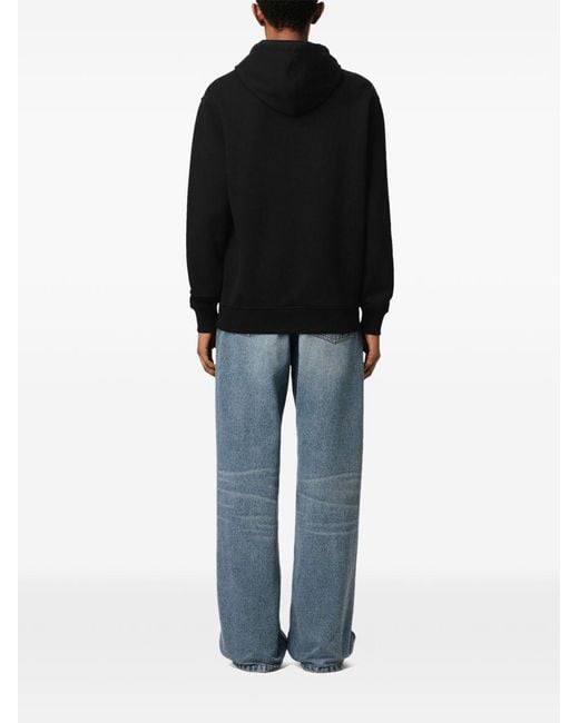 AMI Black Ami De Coeur Cotton Hoodie