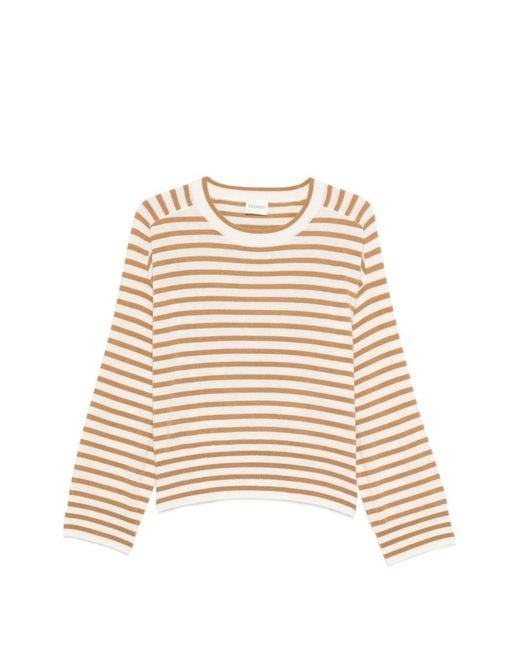 Closed Natural Striped Cashmere Sweater