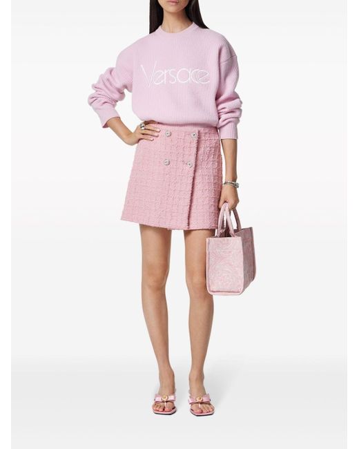 Versace Pink Logo Sweater