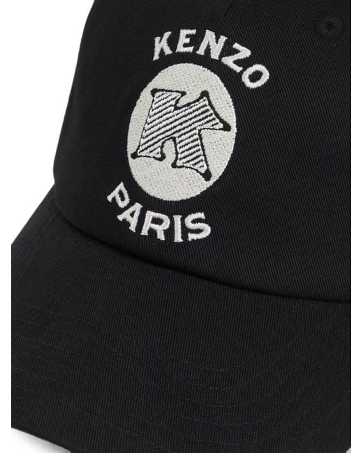KENZO Black Logo Baseball Cap for men
