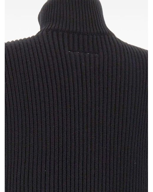 MM6 by Maison Margiela Black Wool Vest