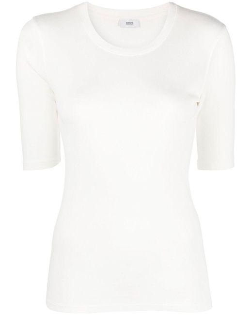 Closed White Cotton Blend T-Shirt