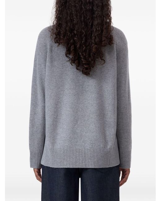 Closed Gray Wool Crewneck Sweater