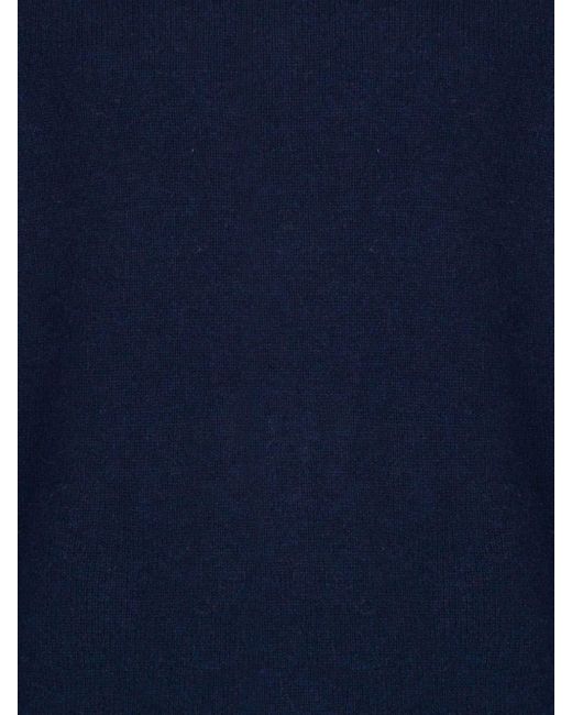 John Smedley Blue Faisal Turtleneck for men
