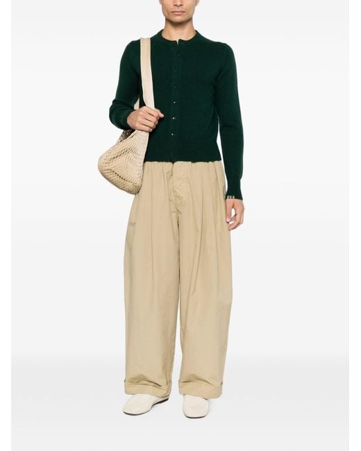 Extreme Cashmere Green Cashmere Cardigan