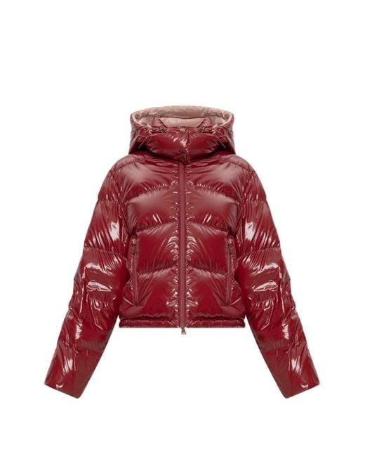 Moncler Red Puffer Jacket 'Niveole'