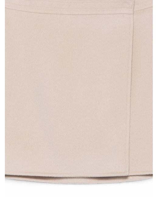 Semicouture Natural June Wool Skirt