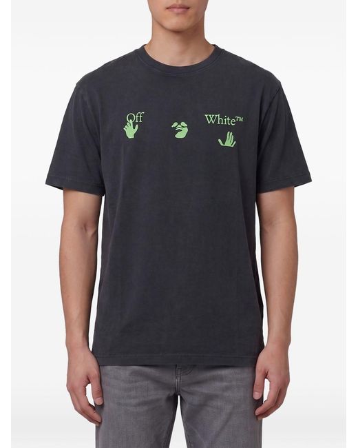 Off-White c/o Virgil Abloh Black Bacco Arrow Skate Cotton T-Shirt for men