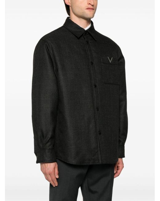 Valentino Black Jacket With Logo for men