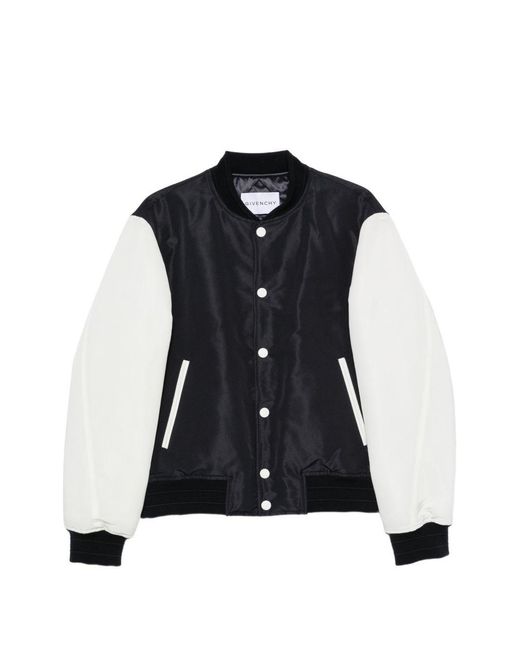 Givenchy Black Logo Bomber Jacket for men