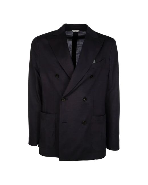 Boglioli Black Double-Breasted Jacket for men