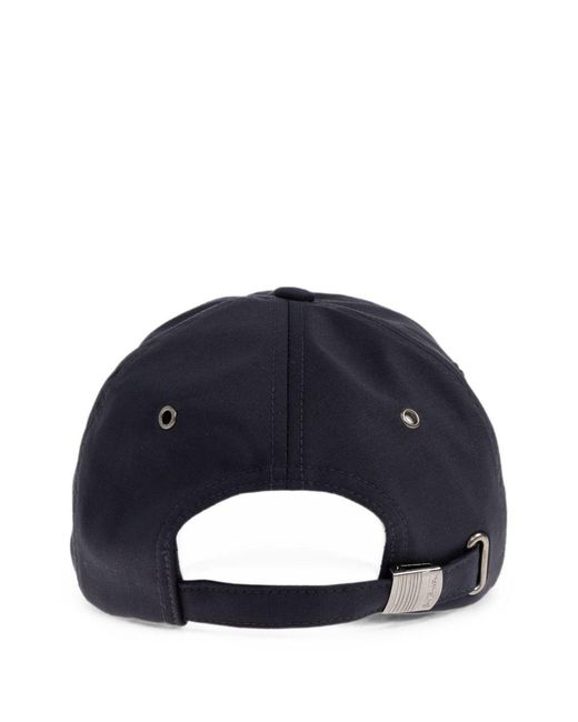 Paul Smith Blue Wool Baseball Cap for men