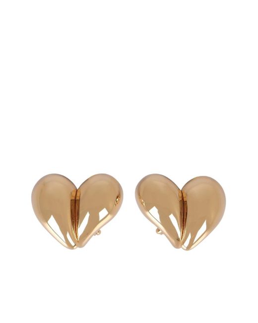 Bottega Veneta White Drop Clip Earrings