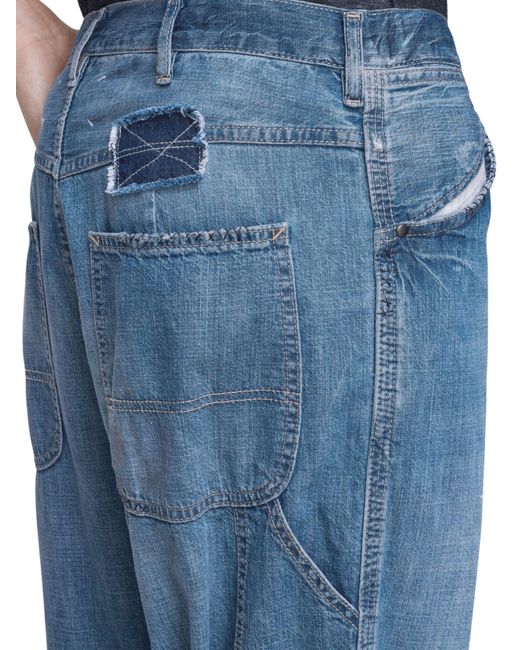 Maison Margiela Blue Wide Leg Denim for men