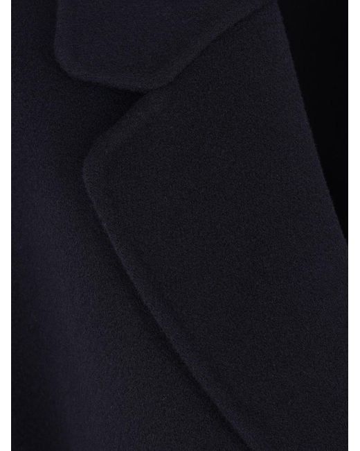 Max Mara Black Wool Midi Coat