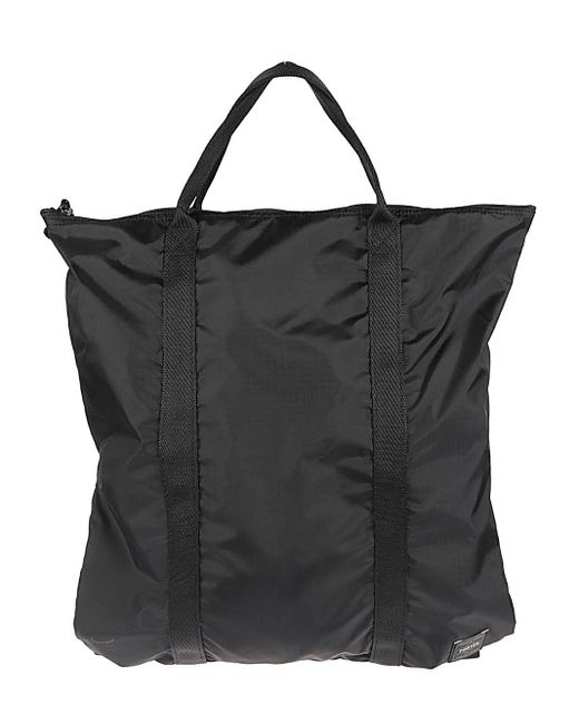 Porter-Yoshida and Co Black Flex 2 Way Tote Bag for men