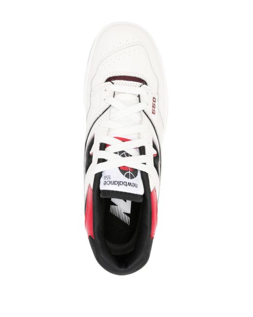 Sneakers 550 con inserti di New Balance in White da Uomo