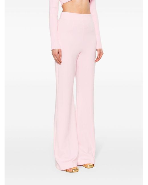Sportmax Pink High-Waisted Trousers