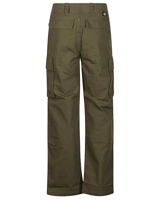 Dickies Green Cotton Trousers for men
