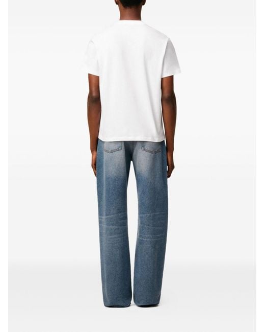 AMI White Ami De Coeur Cotton T-Shirt for men