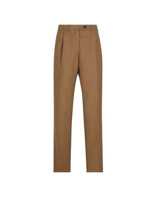 Prada Natural Wool Trousers