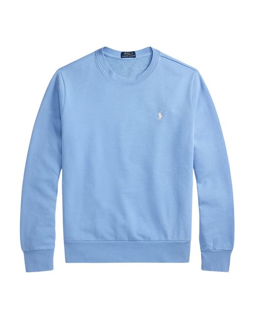 Polo Ralph Lauren Blue Loopback Fleece Sweatshirt for men