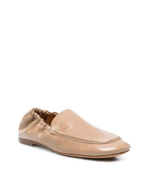 Odissi Natural Juno Leather Loafers