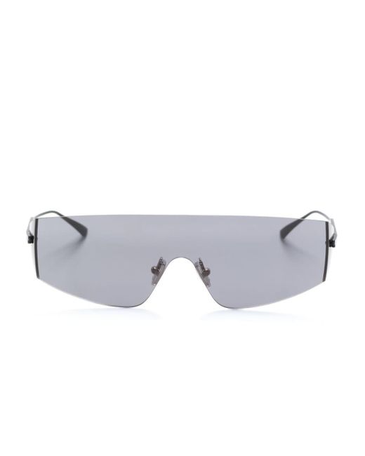 Bottega Veneta Gray Wraparound-frame Sunglasses