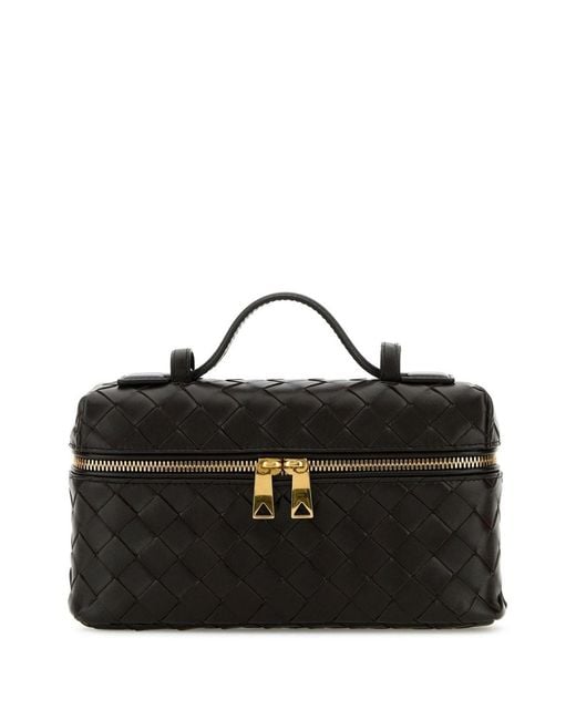 Bottega Veneta Black Bang Bang Leather Vanity Case