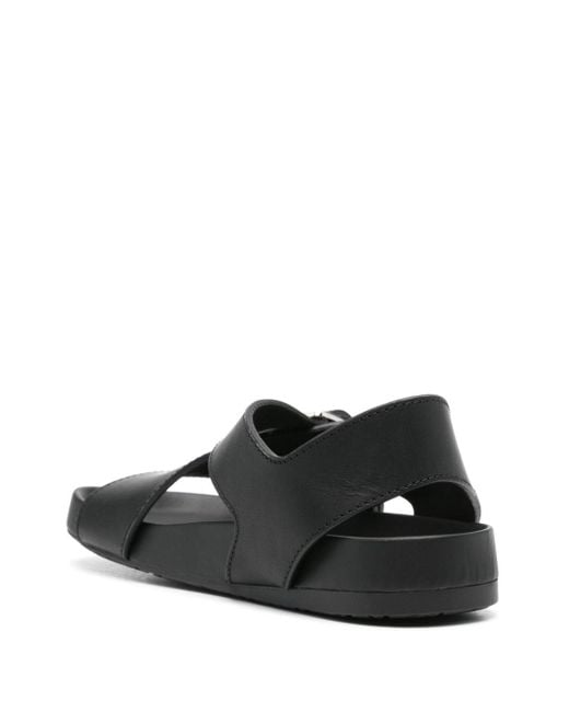 Loewe Black Ease Leather Sandals