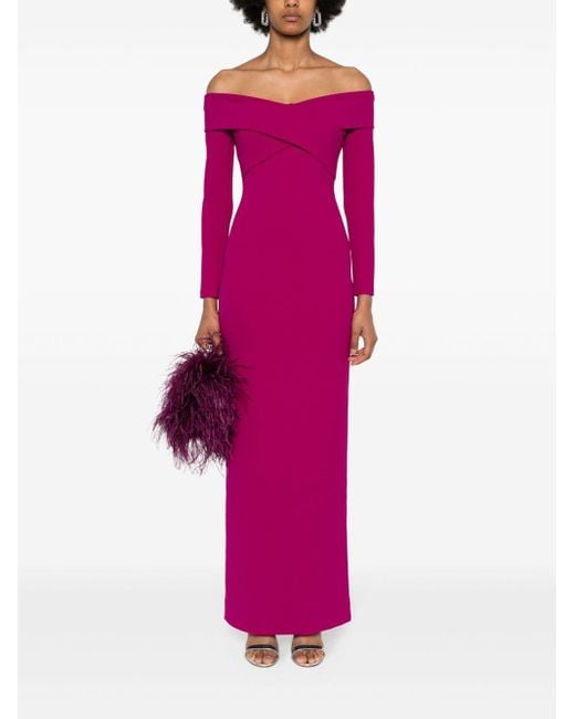 Solace London Pink The Galia Maxi Dress