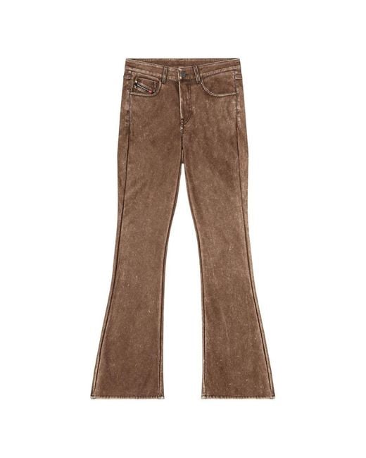 DIESEL Brown Bootcut Trousers