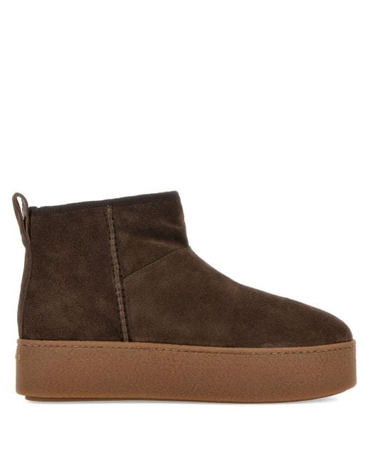 Hogan Brown Suede Ankle Boots