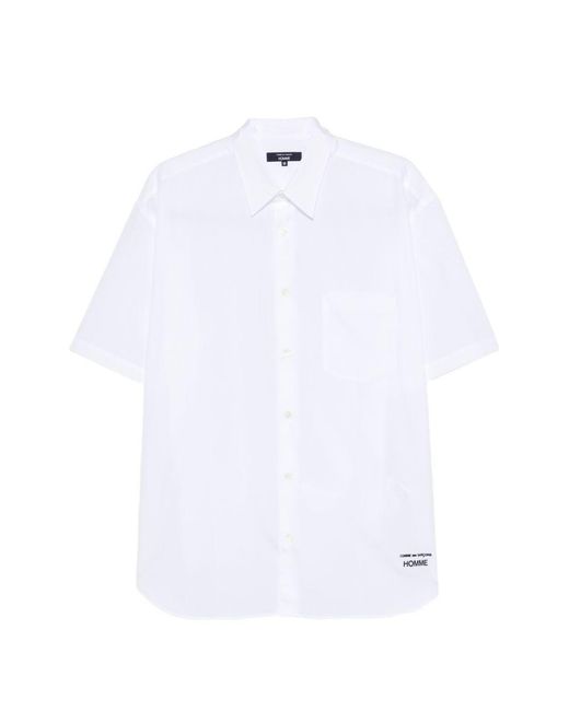 Comme des Garçons White Logo Shirt for men