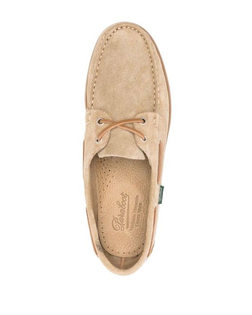 Paraboot Natural Barth Suede Leather Loafers for men
