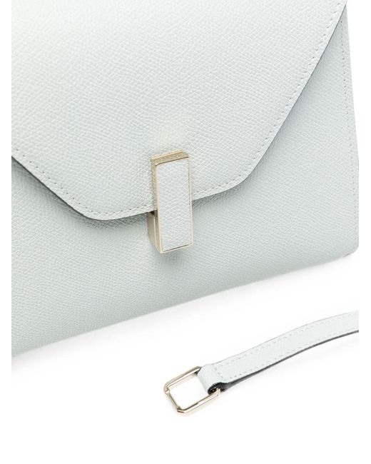 Valextra White Iside Mini Leather Handbag