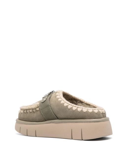 Mou Gray Bounce Clog Slippers
