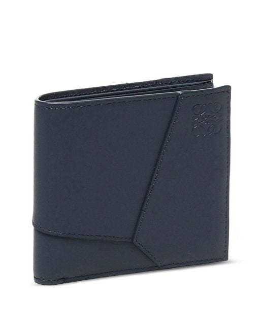 Loewe Blue Puzzle Edge Leather Wallet for men
