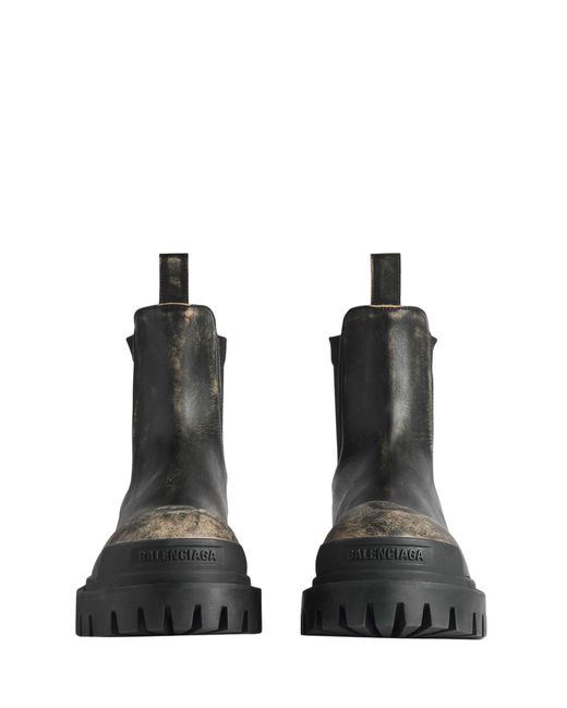 Balenciaga Black Strike Chelsea Boot for men