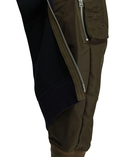 Sacai Black Hooded Jacket for men
