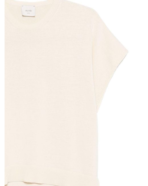 Alysi White Cotton T-Shirt