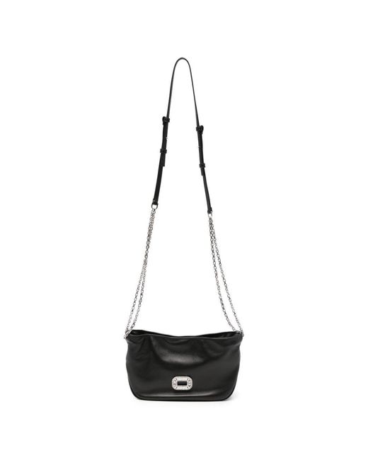 Roger Vivier White Pilgrim Mini Leather Clutch