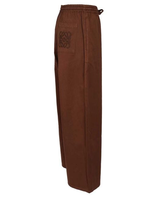 Loewe Brown Paula's Ibiza Cotton Drawstring Trousers for men