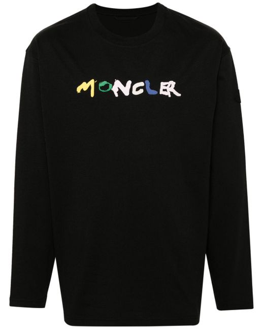 Moncler Black Logo T-shirt for men