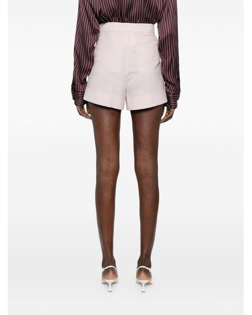 Max Mara Pink Wool Shorts