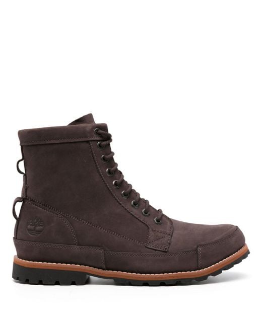 Timberland Brown Leather Boots for men